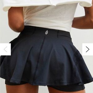 Free People Pleats and Thank You Skort by FP Movement, Size M, Black